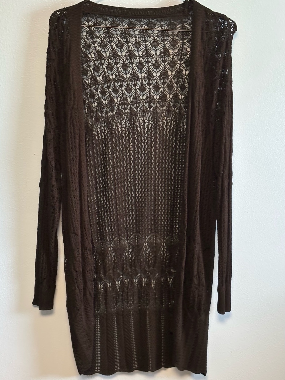 Women's Open-Front Knit Cardigan Sweater - Black